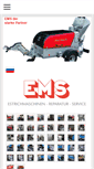 Mobile Screenshot of ems-estrichmaschinen.de