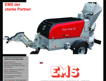 Tablet Screenshot of ems-estrichmaschinen.de